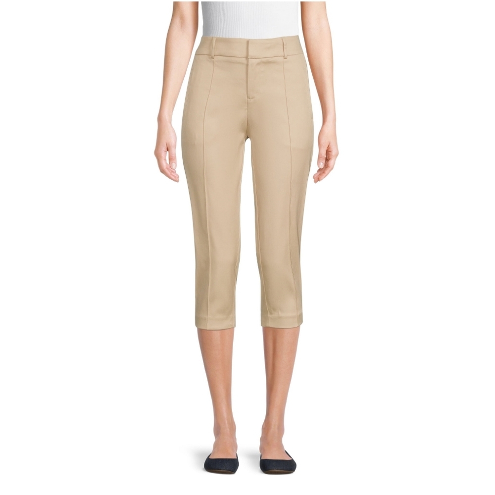 Time and Tru Women's Capri Pants Natural Tan NWT